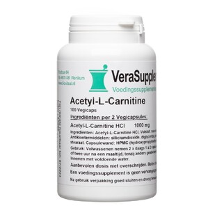 VeraSupplements Acetyl L Carnitine Capsules 100VCP VeraSupplements Acetyl L Carnitine Capsules 100VCP