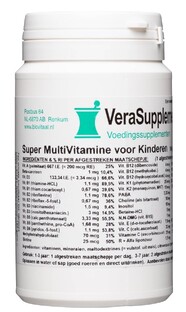 VeraSupplements Super Multi Kinderen Poeder 150GR VeraSupplements Super Multi Kinderen Poeder 150GR