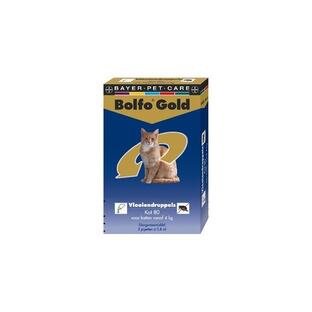 Bolfo Gold Druppels Kat 80, 2 pipetjes 2ST