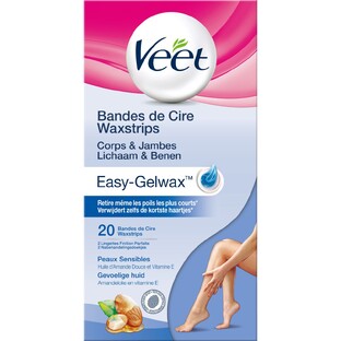 Veet Waxstrips Easy-Gelwax Gevoelige Huid 20ST Veet Waxstrips Easy-Gelwax Gevoelige Huid 20ST