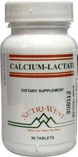Nutri West Calcium Lactate Tabletten 90ST Nutri West Calcium Lactate Tabletten 90ST