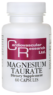 Cardiovascular Research Cardivascular Research Magnesium Tauraat 125mg Capsules 60CP Cardiovascular Research Cardivascular Research Magnesium Tauraat 125mg Capsules 60CP