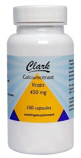 Clark Calciumcitraat 450mg Capsules 100CP Clark Calciumcitraat 450mg Capsules 100CP