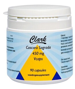 Clark Cascara Sagrada 450mg Capsules 90CP Clark Cascara Sagrada 450mg Capsules 90CP