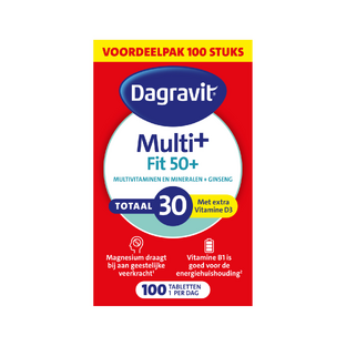 Dagravit Vitaal 50+ Totaal 30 Tabletten 100TB Dagravit Vitaal 50+ Totaal 30 Tabletten 100TB