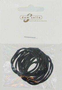 Damselle Elastiek Zwart Klein 12ST Damselle Elastiek Zwart Klein 12ST
