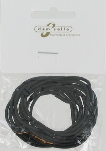 Damselle Elastiek Zwart Lang 12ST Damselle Elastiek Zwart Lang 12ST