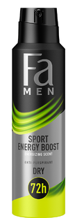 Fa Men Sport Energy Boost Antiperspirant Spray 150ML Fa Men Sport Energy Boost Antiperspirant Spray 150ML