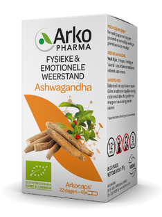Arkocaps Biologische Ashwaganda Capsules 45CP Arkocaps Biologische Ashwaganda Capsules 45CP
