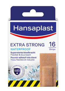 Hansaplast Pleisters Extra Strong Waterproof Strips 16ST  Hansaplast Pleisters Extra Strong Waterproof Strips 16ST