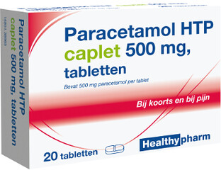 Healthypharm Paracetamol 500mg Caplet 20ST  Healthypharm Paracetamol 500mg Caplet 20ST