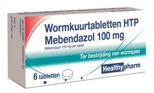 Healthypharm Mebendazol Wormkuurtabletten 6TB 