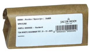 Jacob Hooy Aardbeiblad Gesneden 250GR Jacob Hooy Aardbeiblad Gesneden 250GR