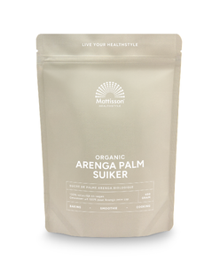 Mattisson HealthStyle Biologische Arenga Palm Suiker 450GR Mattisson HealthStyle Biologische Arenga Palm Suiker 450GR