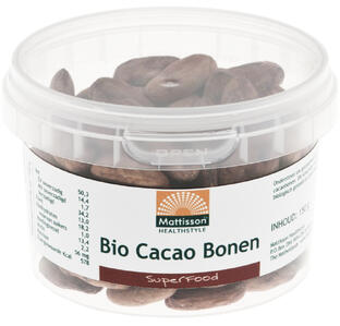 Mattisson HealthStyle Biologische Cacao Bonen Raw 150GR