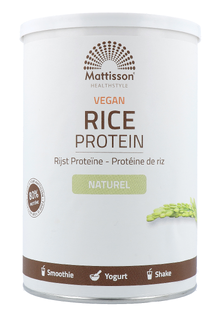 Mattisson HealthStyle Absolute Rijst Proteïne Poeder 400GR Mattisson HealthStyle Absolute Rijst Proteïne Poeder 400GR