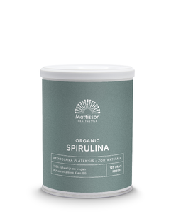 Mattisson HealthStyle Biologische Spirulina Poeder 125GR  Mattisson HealthStyle Biologische Spirulina Poeder 125GR