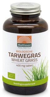 Mattisson HealthStyle Biologische Tarwegras Tabletten 350TB Mattisson HealthStyle Biologische Tarwegras Tabletten 350TB