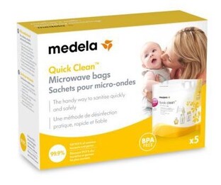 Medela Quick Clean Steril Zak Magnetron 5ST Medela Quick Clean Steril Zak Magnetron 5ST