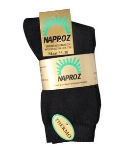 Naproz Thermo Sokken Zwart Maat 43-46 3 Paar 3PR Naproz Thermo Sokken Zwart Maat 43-46 3 Paar 3PR