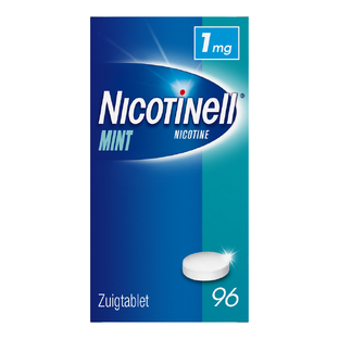 Nicotinell Zuigtablet Mint 1 mg - voor stoppen met roken 96ST Nicotinell Zuigtablet Mint 1 mg - voor stoppen met roken 96ST