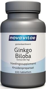 Nova Vitae Ginkgo Biloba 60mg Tabletten 100TB