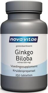 Nova Vitae Ginkgo Biloba 60mg Tabletten 250TB