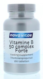 Nova Vitae Vitamine B50 Complex Forte Tabletten 180TB Nova Vitae Vitamine B50 Complex Forte Tabletten 180TB