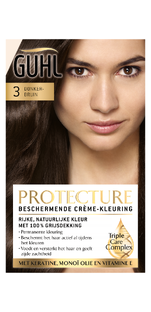 Guhl Protecture Crème-Kleuring 3 Donkerbruin 150ML