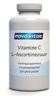 Stuwkracht Doorzichtig ik ben verdwaald Nova Vitae Vitamine C Ascorbinezuur 500gr kopen bij De Online Drogist