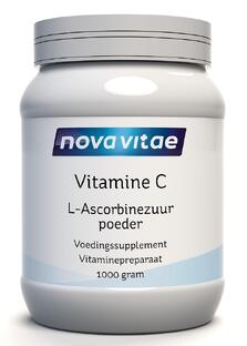 Nova Vitae Vitamine C L-Ascorbinezuur Poeder 1000GR