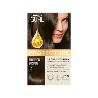 Guhl Protecture Crème-Kleuring 4 Middenbruin 150ML Guhl Protecture Crème-Kleuring 4 Middenbruin 150ML