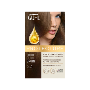 Guhl Protecture Crème-Kleuring 5.3 Lichtgoudbruin 150ML Guhl Protecture Crème-Kleuring 5.3 Lichtgoudbruin 150ML