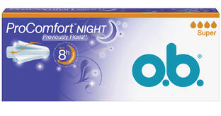 OB O.B. Tampons ProComfort Night Previously Flexia Super 16ST