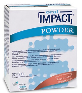 Nestle Oral Impact Tropic Poeder 370gr 74GR Nestle Oral Impact Tropic Poeder 370gr 74GR