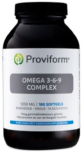 Proviform Omega 3-6-9 Complex 1200mg 180SG Proviform Omega 3-6-9 Complex 1200mg 180SG