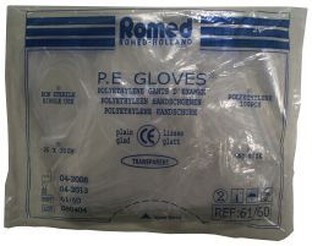 Romed Onderzoekshandschoenen Polyester Glad Dik 100ST Romed Onderzoekshandschoenen Polyester Glad Dik 100ST