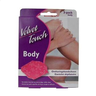 Velvet touch Body ontharingshandschoentjes 3ST