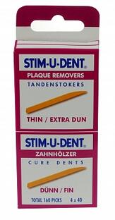 De Online Drogist Stimudent Stim-U-Dent Tanden Stokers Dun/Extra Dun 160ST aanbieding
