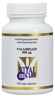 Vital Cell Life Foliumzuur 800mcg Capsules 100CP