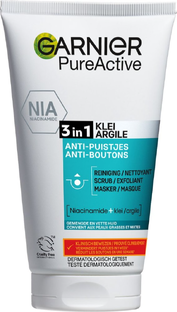 Garnier Skin Naturals Pure Active 3-in-1 Reiniging 150ML Garnier Skin Naturals Pure Active 3-in-1 Reiniging 150ML