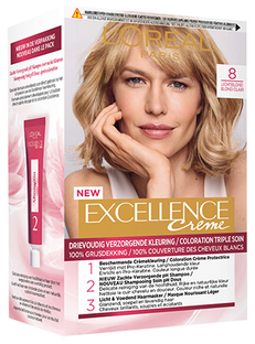 L'Oréal Paris Excellence 8 Lichtblond 1ST  L'Oréal Paris Excellence 8 Lichtblond 1ST