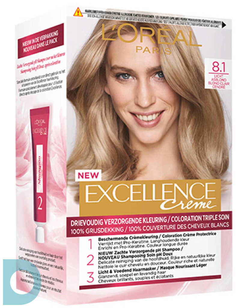 Intentie Vochtigheid barst L'Oréal Paris Excellence 8.1 Licht Asblond