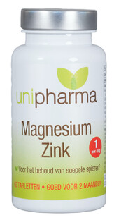 Unipharma Magnesium & Zink Tabletten 60TB Unipharma Magnesium & Zink Tabletten 60TB
