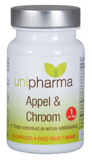 Unipharma Slank Appel & Chroom Capsules 30CP