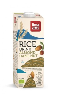 Lima Rijstdrink Hazelnoot Amandel 1LT Lima Rijstdrink Hazelnoot Amandel 1LT