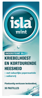 Isla Mint Keelpastilles - bij kriebelhoest en kortdurende heesheid 30ST 