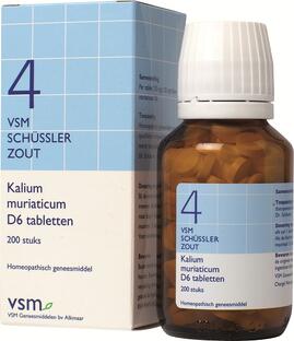 Vsm Schussler Celzout Nr.4 Kalium Muriaticum D6 Tabletten 200TB