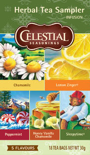 Celestial Seasonings Herbal Tea Sample 18ST