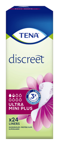 TENA Discreet Ultra Mini Plus Inlegkruisjes 24ST TENA Discreet Ultra Mini Plus Inlegkruisjes 24ST